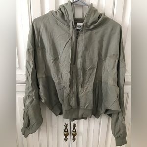 Victoria’s Secret PINK Green Quarter-Zip Hoodie